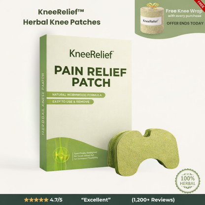 KneeRelief™ | Herbal Knee Pain Relief Patches | 20 Patches
